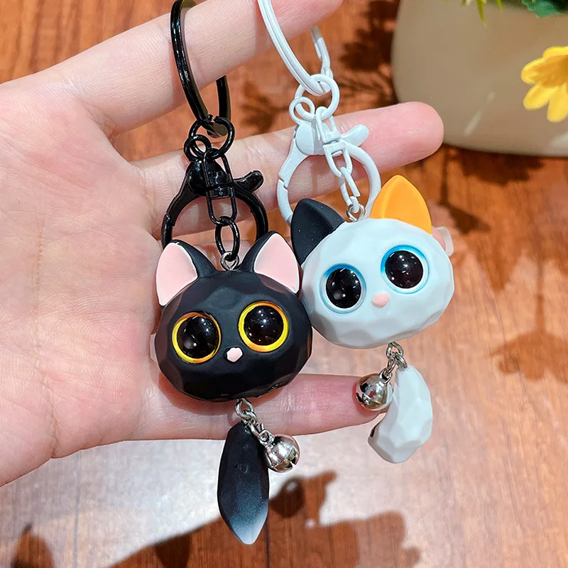 2024New Creativity Cat Keyrings Kawaii Adorable Bag Pendant  For Accessories Backpack phone Wallet Halloween Christmas Gift