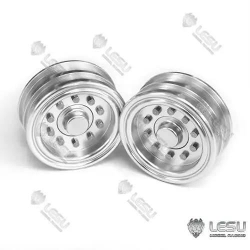 1/14 rc lesu cubo de roda dianteira de metal 1 par para empilhadeira de controle remoto modelo diy peças de reposição brinquedo th16713