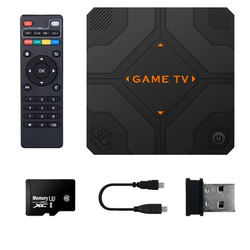 V5 Retro Game Console 128G 51000 Games Dual Handheld Game Console TV Box Game Controller Home Game System