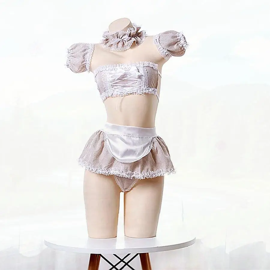 

Women Sexy Lingerie Eritic Maid Anime Cosplay Clothes Apron Servant Lolita Sexy Clothes Babydoll Dress Intimates Uniform