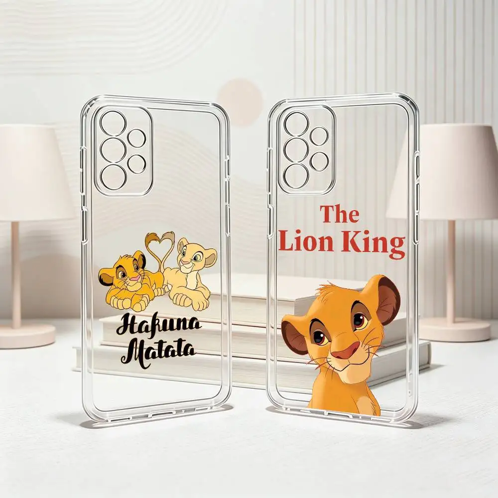 The Lion K-King S-Simba  Phone Case Transparent Silicone Soft For Samsung S25,S24,S21,S22,S23,S30,Ultra,S20,Plus,Fe Gift
