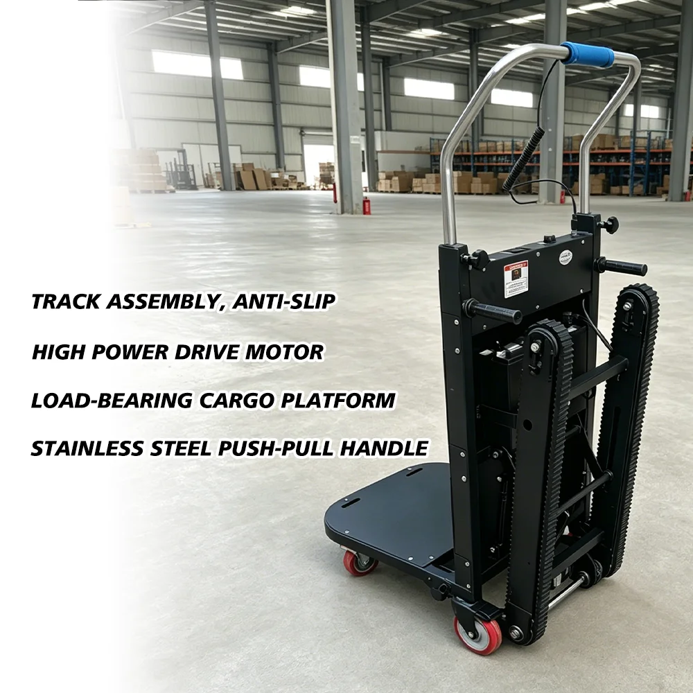 Electric Heavy Duty Foldable Portable Metal Star Wheel Platform Trolley With 150-400kg Load Capacity For Shopping & Storage