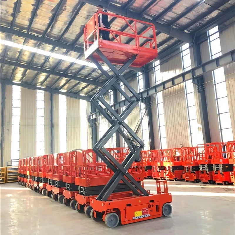 Hydraulic Self Propelled Scissor Lift Automatic Walking Aerial Platform High Stability Construction Lifting Tools