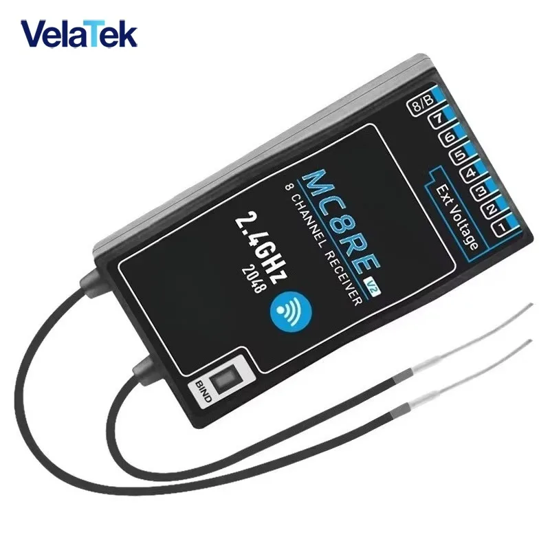 MC8RE V2 8 Channel Receiver, Compatible with MC7mini, Fixed Wing Model Part, 1Pcs