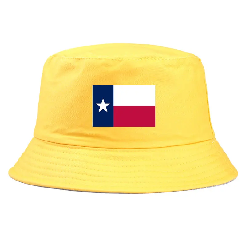 Flag of Texas Print Reversible Bucket Hat Unisex Casual Daily Summer Sun Visor Cap Girl Boy Sun Protection Fisherman Cap Man Hat