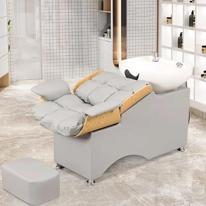 

Massage Semi Reclining Style Saloon Chair Shampoo Salon Bed Spa Hairdressing Chairs Luxury Sillas Peluqueria Hairdresser Hair