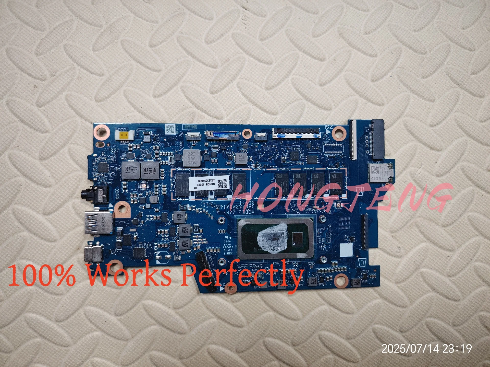 Genuine For Acer ChromeBook Spin713 CP713-2W Motherboard DA0ZARMBAI1 i5-10210U 1.6GHz 8GB NBHQB110020 Tested Fast Shipping