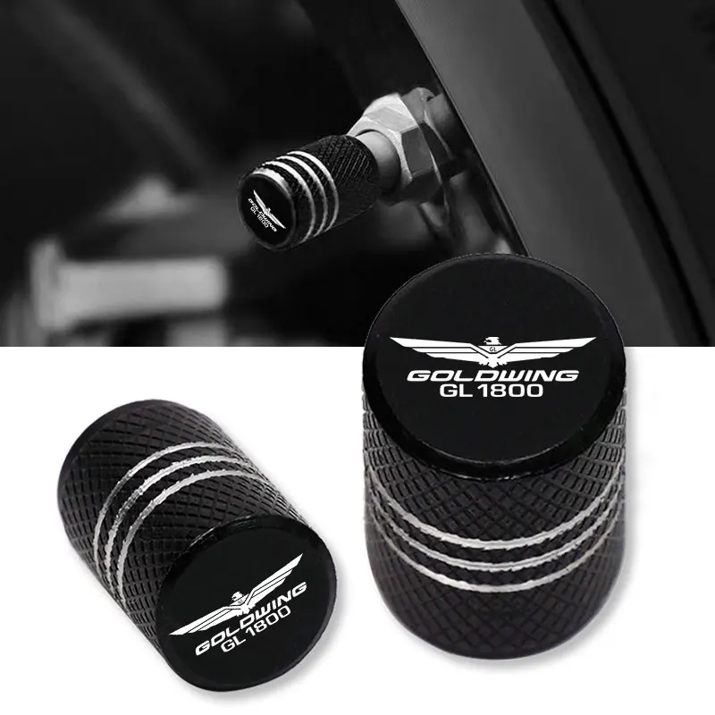

For HONDA Gold Wing 1800 GL1800 GL 1800 2001-2020 Motorcycle Tire Valve Air Port Stem Cover Cap Plug CNC Aluminum Accessories