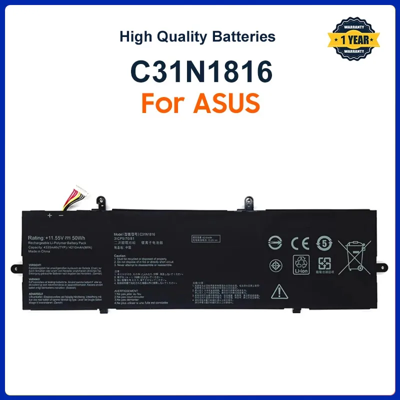 

C31N1816 Laptop battery For ASUS ZenBook Flip 13 UX362 UX362F UX362FA Q326FA Q326FA-BI7T13 UX362FA-2B 0B200-03160000