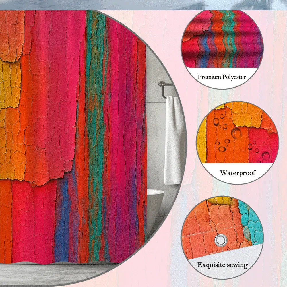 Premium Waterproof Printed Shower Curtain Liner for Bathroom Home Decor Luxury polyester material highly absorbent modern decora