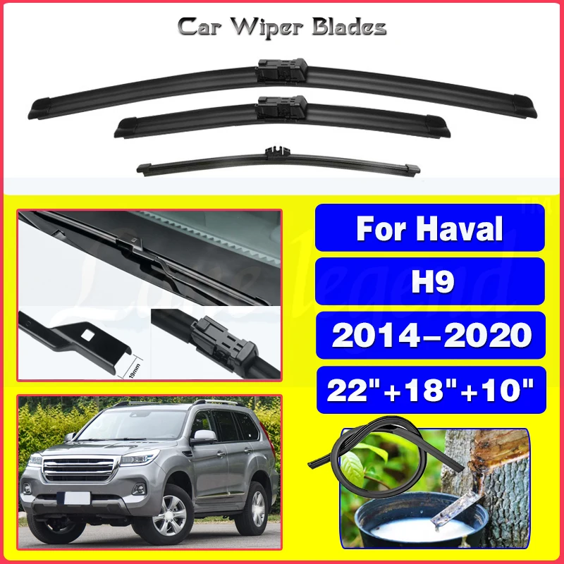 

Wiper Blades For Great Wall Haval H9 2014 - 2020 Front Rear Windshield Wipers Windscreen Window Car Accessories 2015 2016 2017