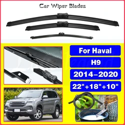 Wiper Blades For Great Wall Haval H9 2014 - 2020 Front Rear Windshield Wipers Windscreen Window Car Accessories 2015 2016 2017