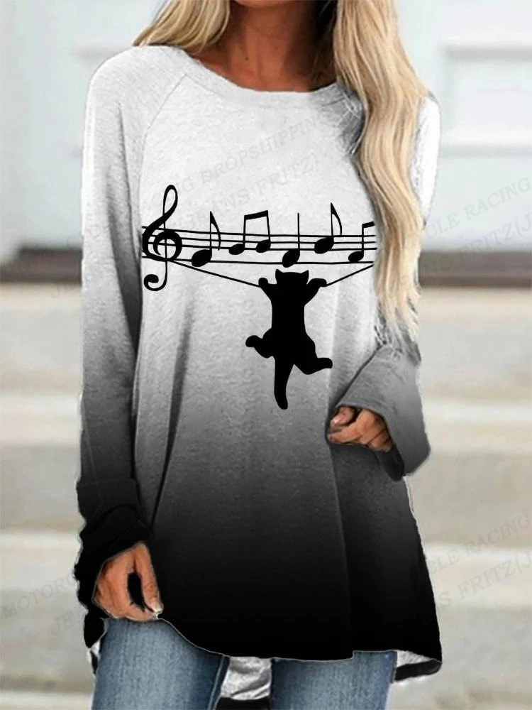 2023 Summer Women\'s T-shirt Musical Instrument 3d Print Tshirt Women Fashion T-shirt Music T shirt Ladies Tshirt Loose Long Tops