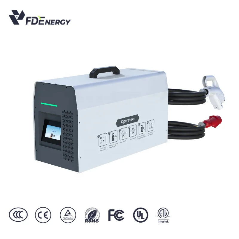 New Mobile DC Charger Portable 7kW Electric Vehicle Charger Fast DC Charging Station CCS1/CCS2/NACS/Chademo/GBT 7KW