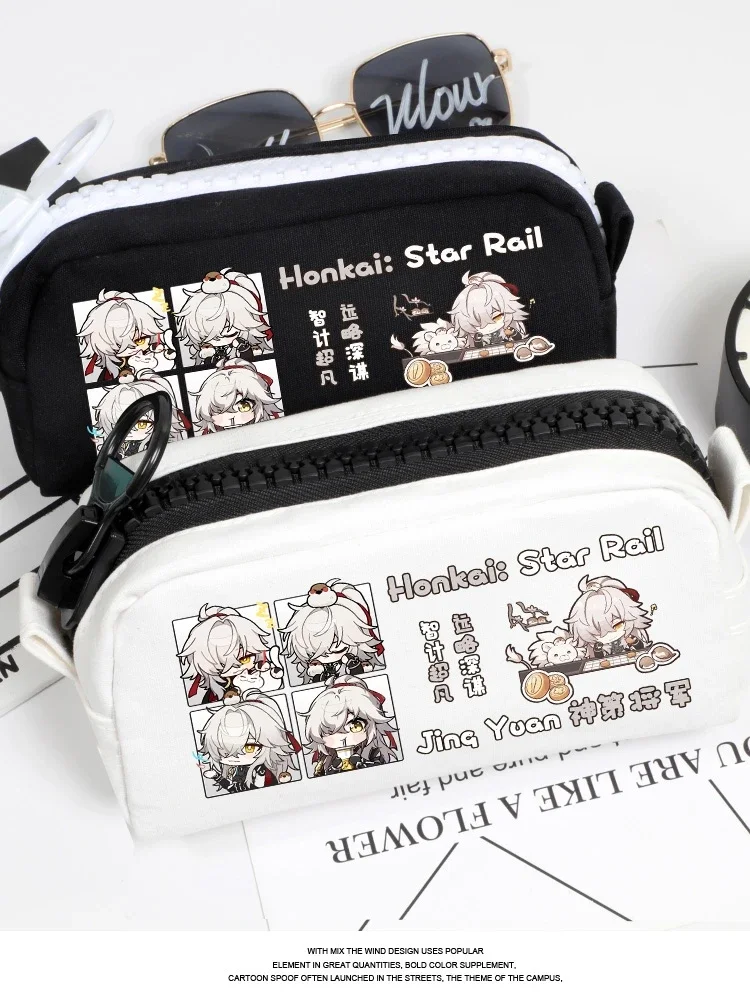 

Anime Honkai: Star Rail Jing Yuan Kafka Cosplay School Supplies Stationery Case Pencil Box Pen Bag Storage