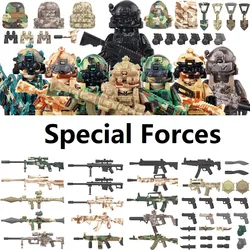 Military Bandits SWAT Police Special Forces Building Blocks Mini Action Figure Bricks Toys