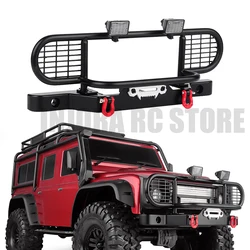 INJORA 1PCS Camel Trophy paraurti anteriore con luce a LED per 1/10 RC Crawler Car Defender TRX4 TRX-4 parti di aggiornamento