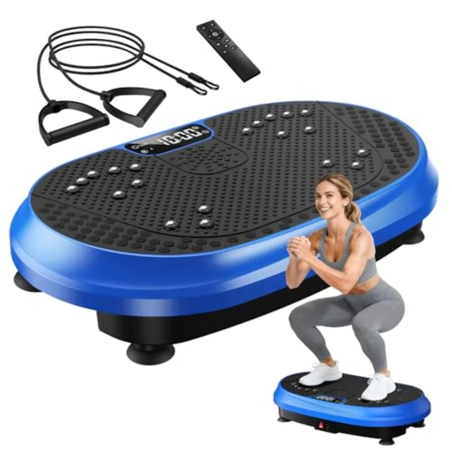 

Home exercise vibration plate machine for lymphatic drainage and full-body workout ABS plastic body with black color Bluetooth