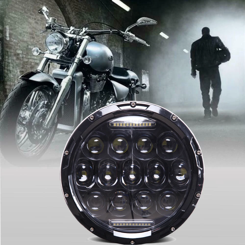 7 Inch Headlight For Motorcycle 7Inch Round DRL Turn Signal Halo LED Headlamp Electra Street Glide Road King