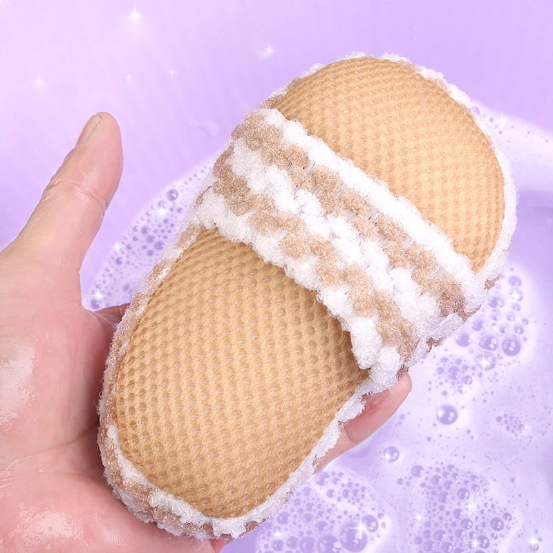 Small Slipper Bath For Spa Exfoliating Shower Brush Body Cleaning Scrub Mitt Rub Dead Skin Shower Towel Foam Body Massage