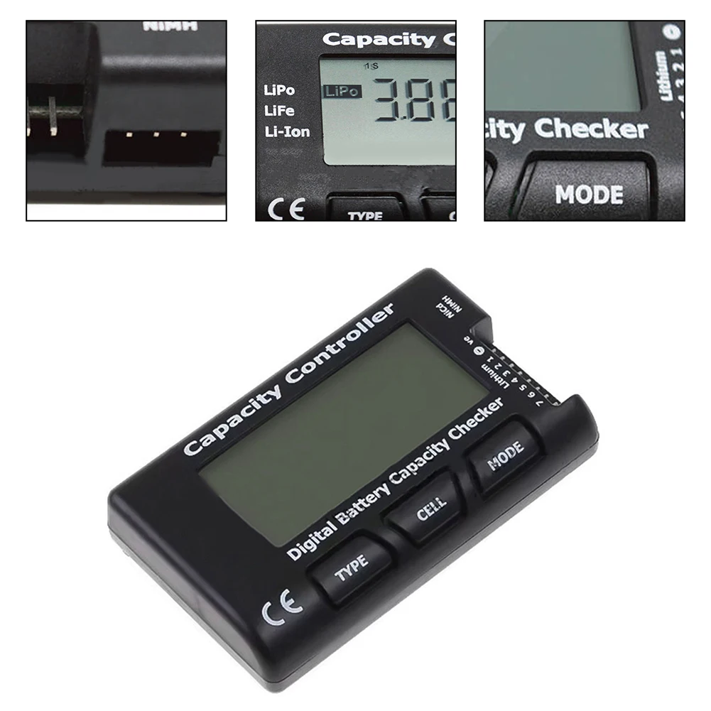 Battery Capacity Tester For CellMeter7 LiPo NiMH Battery Tester High Visibility Display LCD Digital Battery Capacity Tester