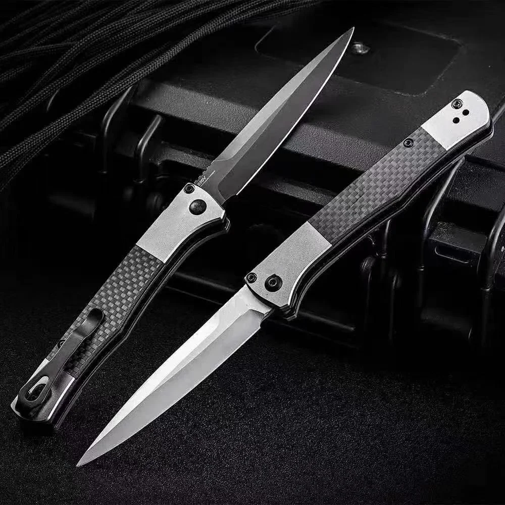 Outdoor Camping BM 4170BK Tactical Folding Knife Camping Security Defense  Pocket Knives Portable EDC Tool