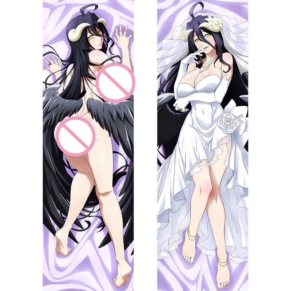 Dakimakura OVERLORD Albedo Anime Fullbody rzuć poszewka na poduszkę przytulanie ciało dekoracyjna poszewka na poduszkę seksowne poszewki na poduszki na łóżko Otaku