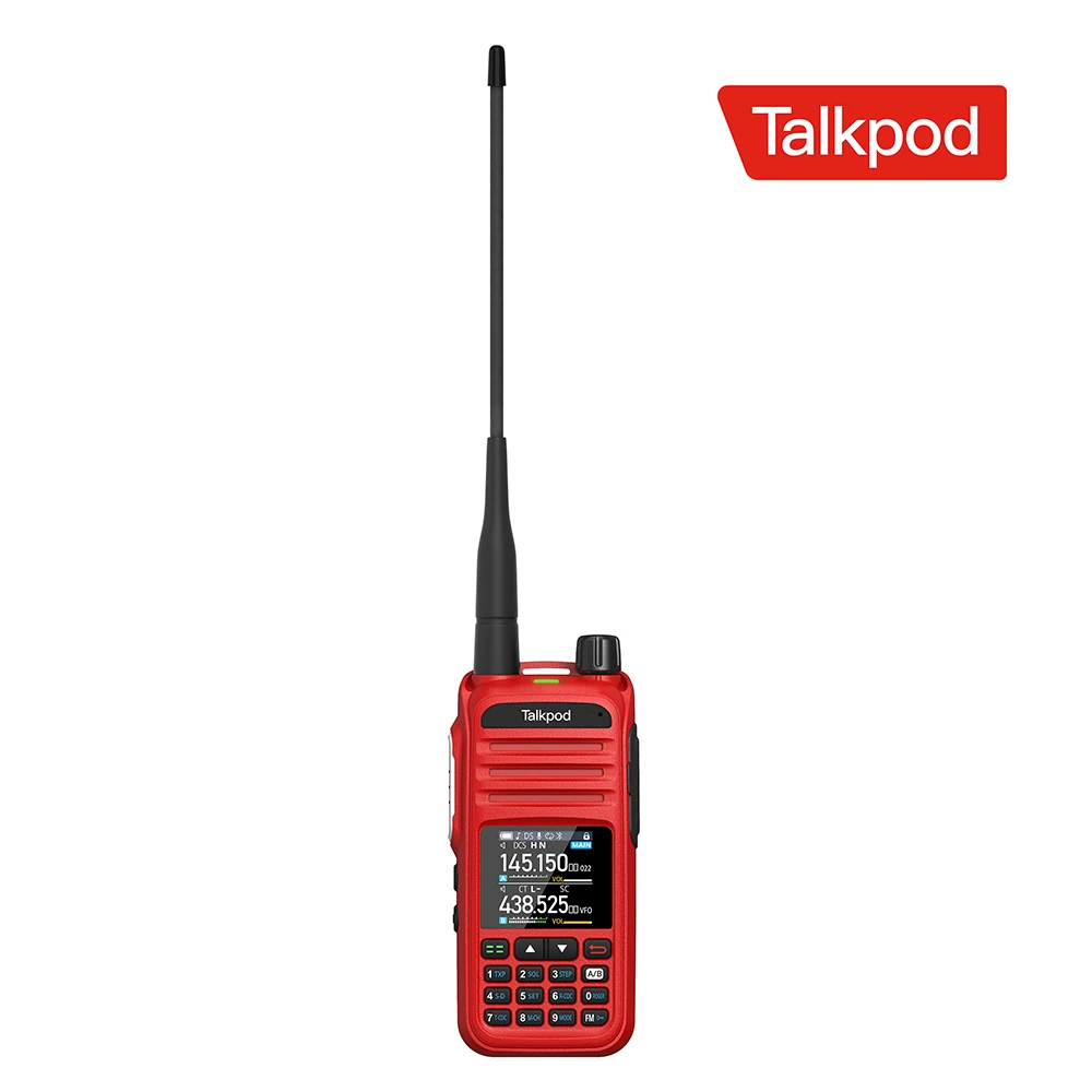 A36plus UHF/VHF/AM/FM Multi-Band Portable Two Way Radio Transceivers Multi-Function with Color Display Walkie talkie