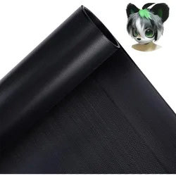 Custom Fursuit Eye Mesh 39x11.8inch Black PVC Net 0.3mm Thick Waterproof Printable Mesh for Furries Cosplay Props Fursuits Craft