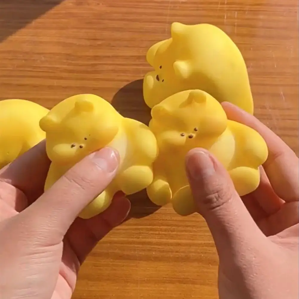 

Медведь с медленным отскоком, игрушка для зажима тостов, имитация медного разминания, сжимаемые игрушки, мультяшный 3D медведь, игра, игрушка-непоседа, розыгрыши