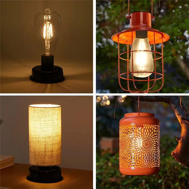 

RMWIN-4 Pack Replacement Solar Light Tops Solar Lantern Accessories For DIY Outdoor Lanterns Waterproof Solar Replacement Top