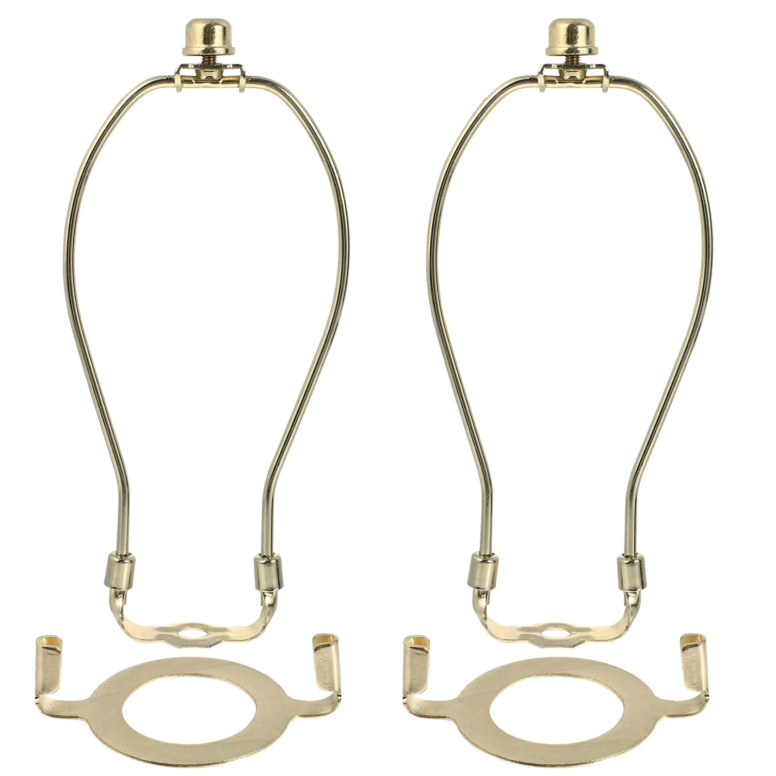 

2Pcs Lamp Harp Lighting Accessories Sturdy Rust Proof Replacement Kit for Table Floor Lamp Shade Repair and Installation