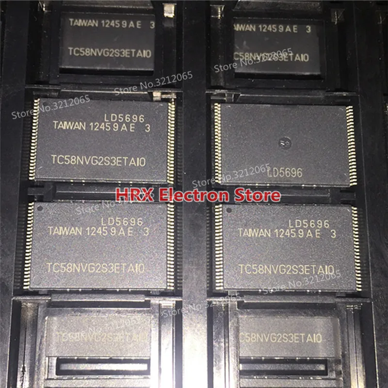 100% New Original TC58NVG2S3ETAI0 TC58NVG2S3ETAIO TSOP48 Flash IC (2-10piece)