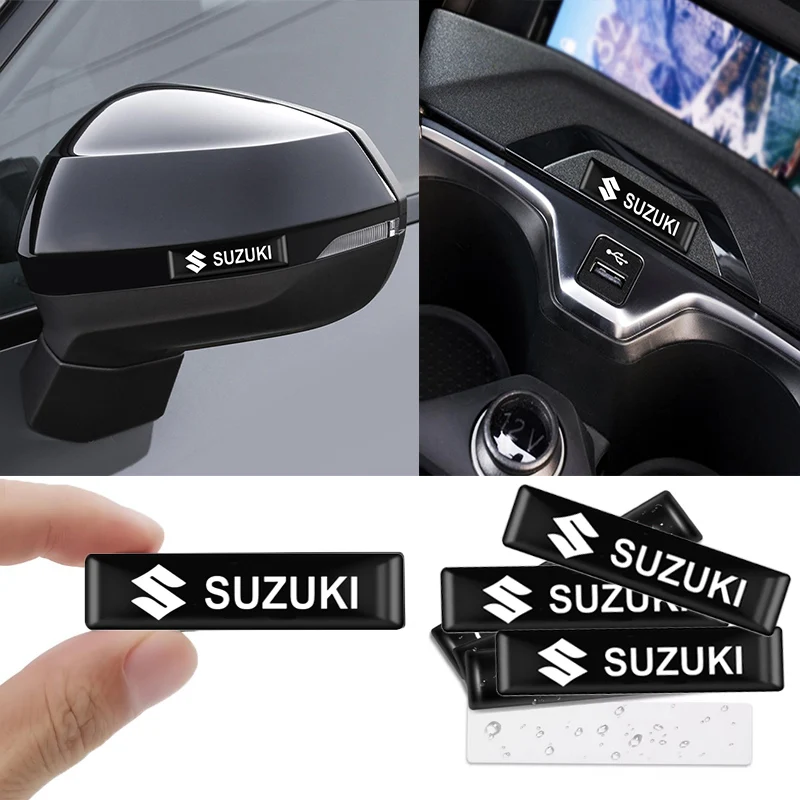 3D Epoxy Car Styling Sticker Emblem Badge Decorate Decals Accessories For Suzuki Alto Baleno Ciaz Jimny Samurai Swift SX4 Vitara