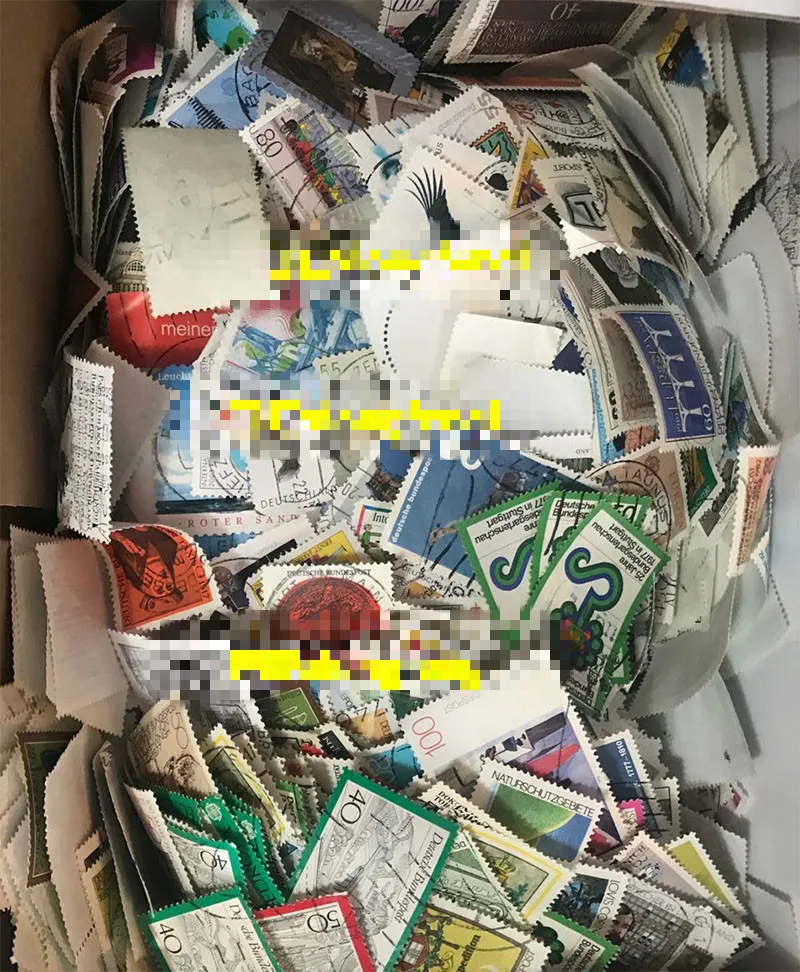 10g,Germany Postage Stamps,Vintage Hand-stitched Material, Stickers, Architectural Figures, Landscapes,About 100 PCS / Lot