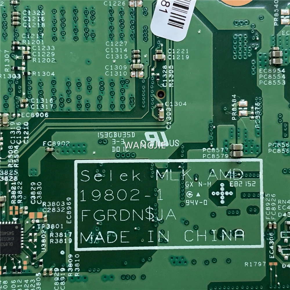 19802-1 Per DELL G5 SE 5505 Scheda Madre Del Computer Portatile CN-0NCW8W 0NCW8W NCW8W Con R5-4600H CPU + RX5600M GPU