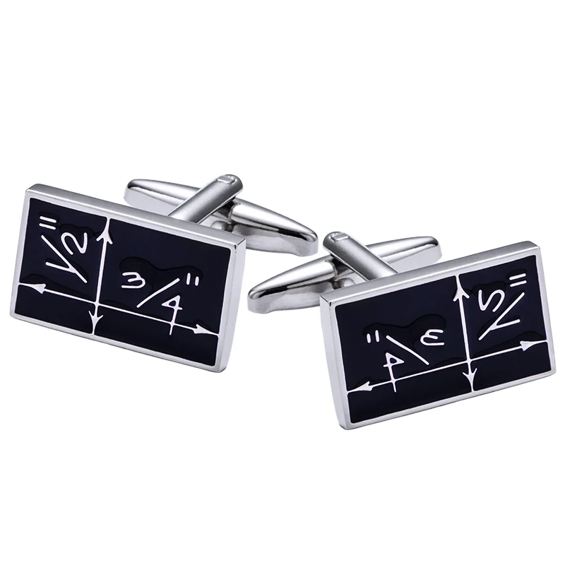 KFLK Shirt Cufflinks for Mens Brand Mathematics Cuff link Wholesale Novelty Designer Buttons High Quality Guests