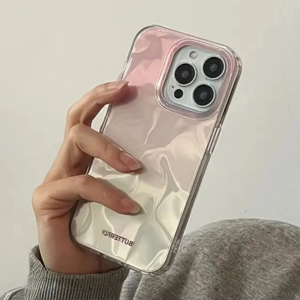 New Pink Gradient Water Ripple Mobile Phone Case Suitable For iPhone 16 15 14 13 12 Pro Max 11 For iPhone Water Ripple Cover New Pink Gradient Water Ripple Mobile Phone Case Suitable For iPhone 16 15 14 13 12 Pro Max 11 For iPhone Water Ripple Cover