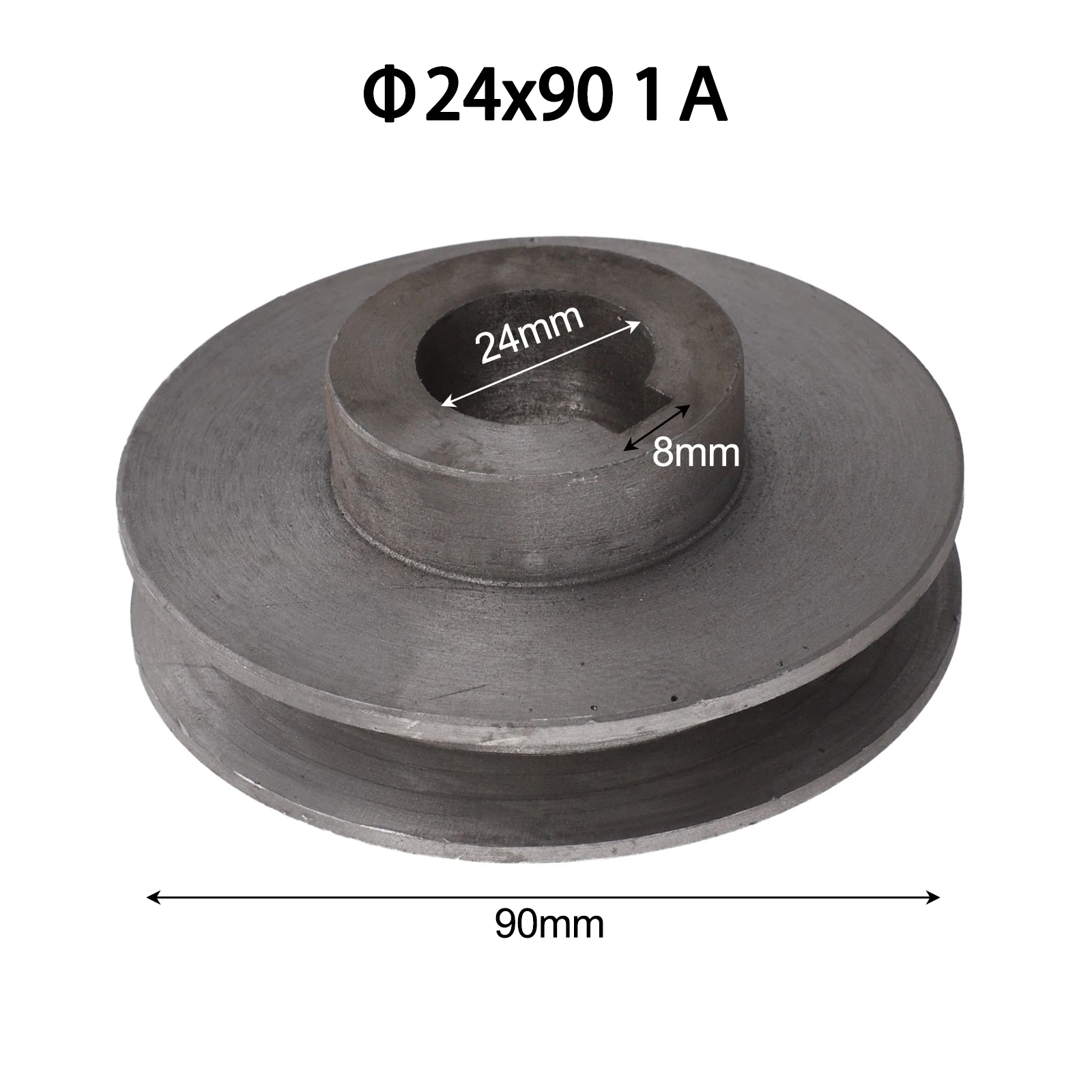 Grey Single Slot V-Belt Pulley A Type For Motor Drive System Air Compressor Pump Wheel Replacement Parts Diameter Power Tool