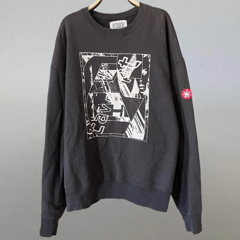 

Fragmented Geometric Double Sided Printed Fragment Pullover Cavempt C.E Hoodie Men Women Retro Couple Thin Hooded Sweatshirt