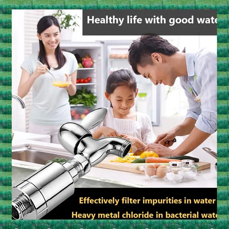

B76A Carbon Filtered Showers Head Detachable Faucet Purification Strainer Remove Impurities Bathroom Accessories