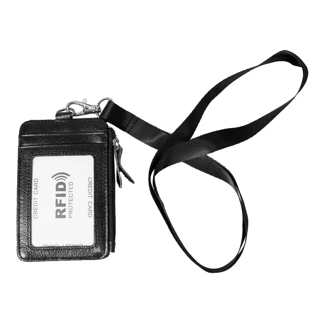 Card Holder Badge Sack Office Supplies Cards Container Compact Size Protective Gear Multipurpose Transparent Blocking Tool