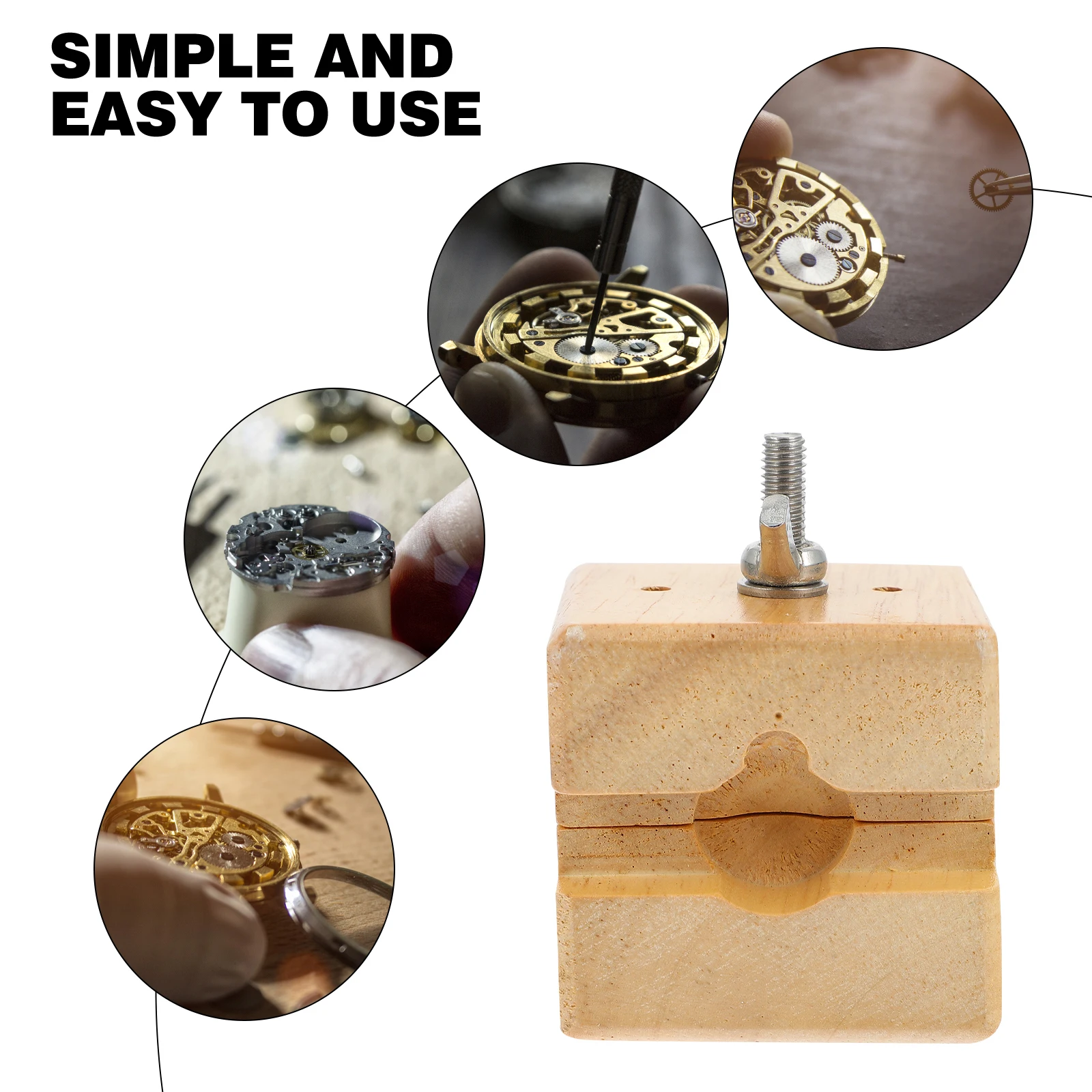 

1Pcs Quality Wood Metal Watch Vise Adjustable Repair Tool For Watchmakers