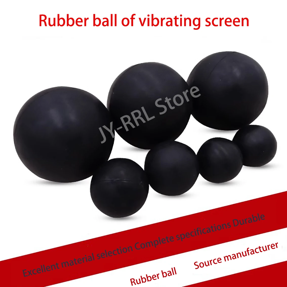 2000Pcs Black Round Solid Rubber Ball Diameter 2/2.5/3/3.5/4/4.5/5/5.5/6-25mm Sealing Rubber Ball Industrial DIY Parts