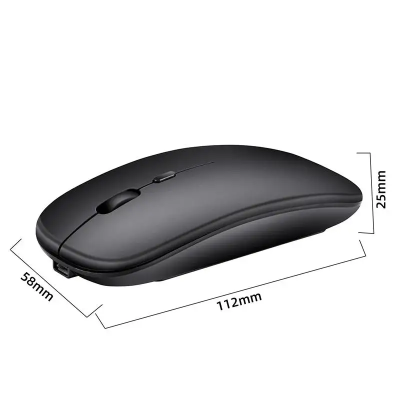 Wireless 2.4G Mouse Ultra-thin Silent Mouse Mice Rechargeable Portable USB Mice1600DPI Silent Mouse Wirless for PC laptop