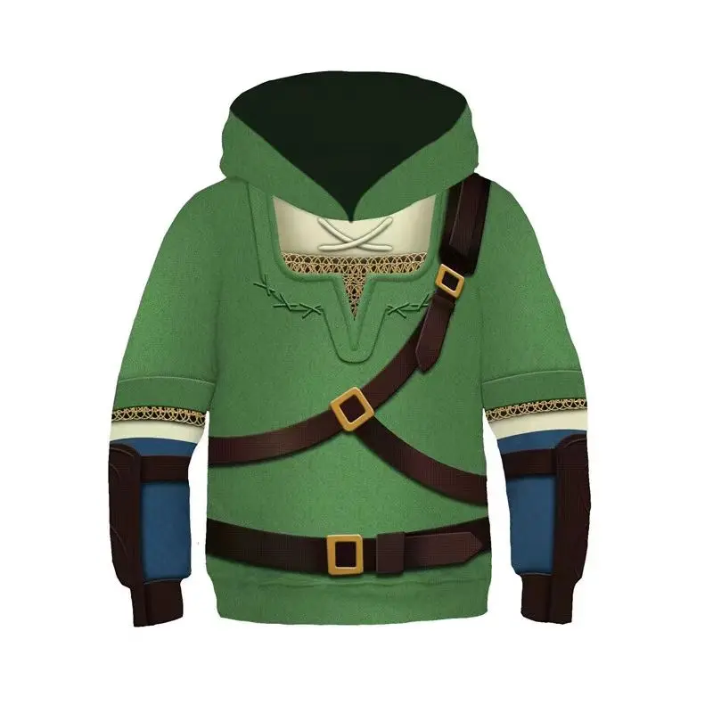 New Hot Games The Legend Of Zelda Series 3D Printed Children\'s Hoodies Boys Girls Sports Sweater Top Clothing