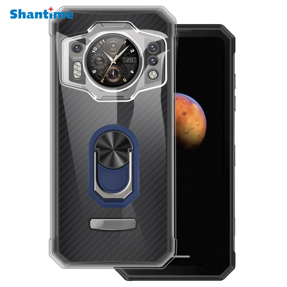 Luxury Shockproof Ring Holder For Oukitel WP21 Case Soft Silicone TPU Protective Holder Cover