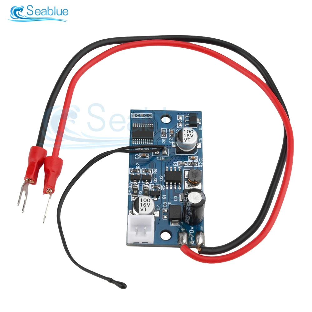 DC 6V-70V Cooling Fan Intelligent Temperature Control Module Chassis Heatsink Cooling Motor Speed Controller For Computer PC