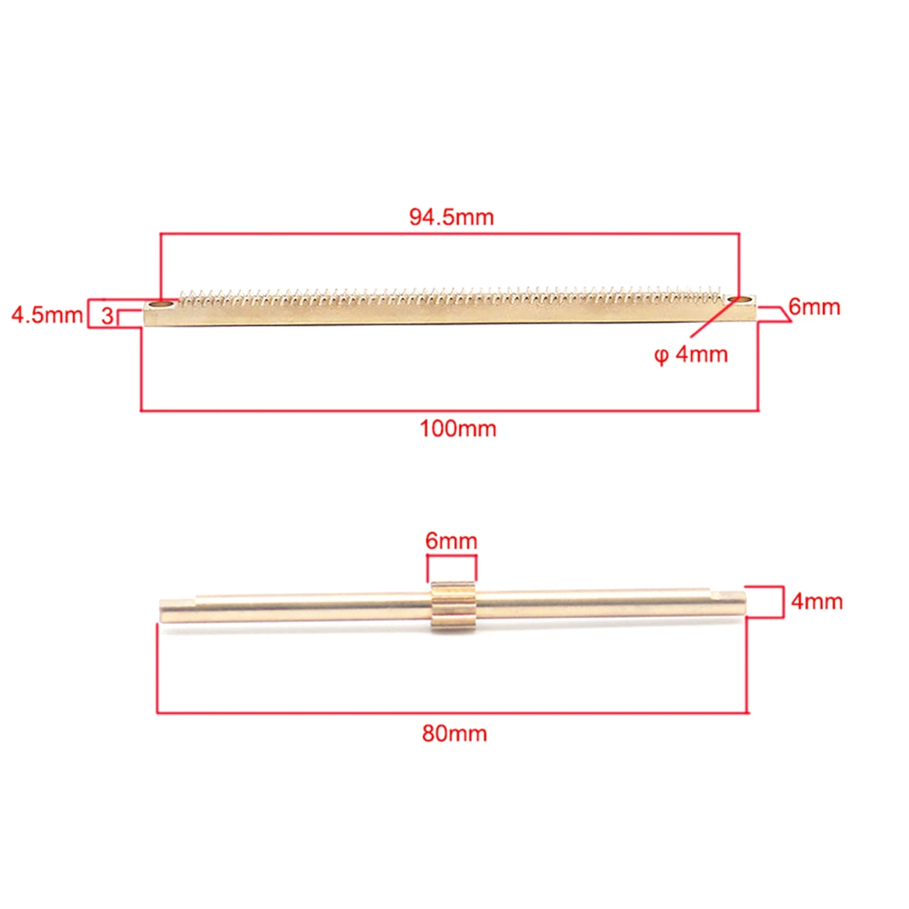 Set di alberi per rack per telescopio astronomico, ingranaggio di messa a fuoco e asse completamente in ottone da 0,5 m, sostituzione fai da te
