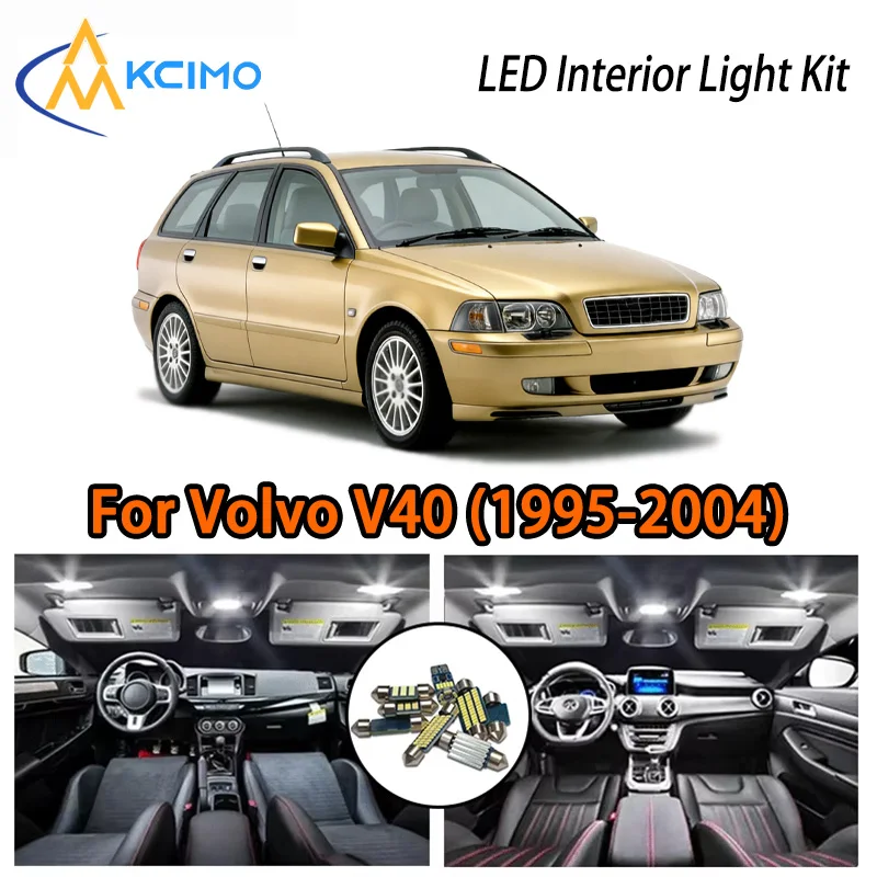 

KCIMO For Volvo V40 (1995-2004) Premium LED Interior Kit - 2 Colors , Quick Installation, Long-Lasting